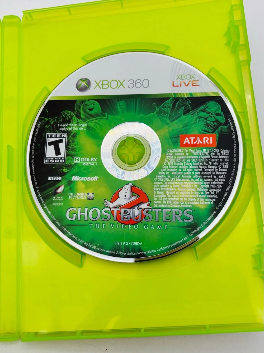 Ghostbusters Xbox 360 Video Game - Complete tested works. Very good condition